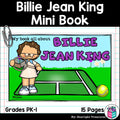 Billie Jean King Mini Book for Early Readers: Women's History Month