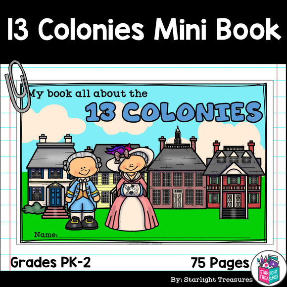 Colonial Times Mini Book for Early Reader