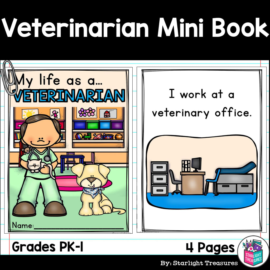 Veterinarian Mini Book for Early Readers