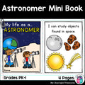 Astronomer Mini Book for Early Readers - Types of Scientists