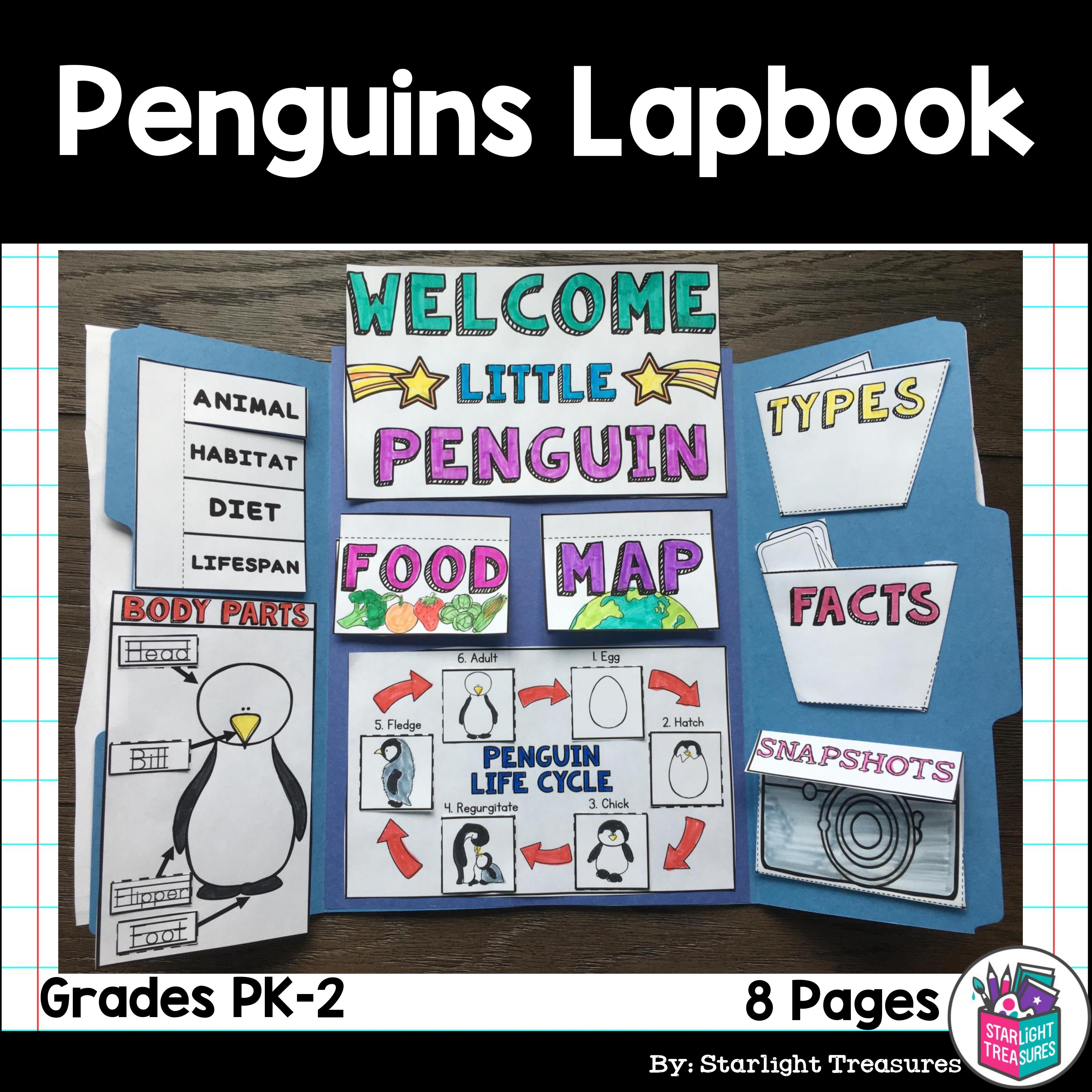 Penguins Lapbook for Early Learners 