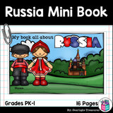 Russia Mini Book for Early Readers - A Country Study