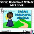 Sarah Breedlove Walker Mini Book for Early Readers: Black History Month