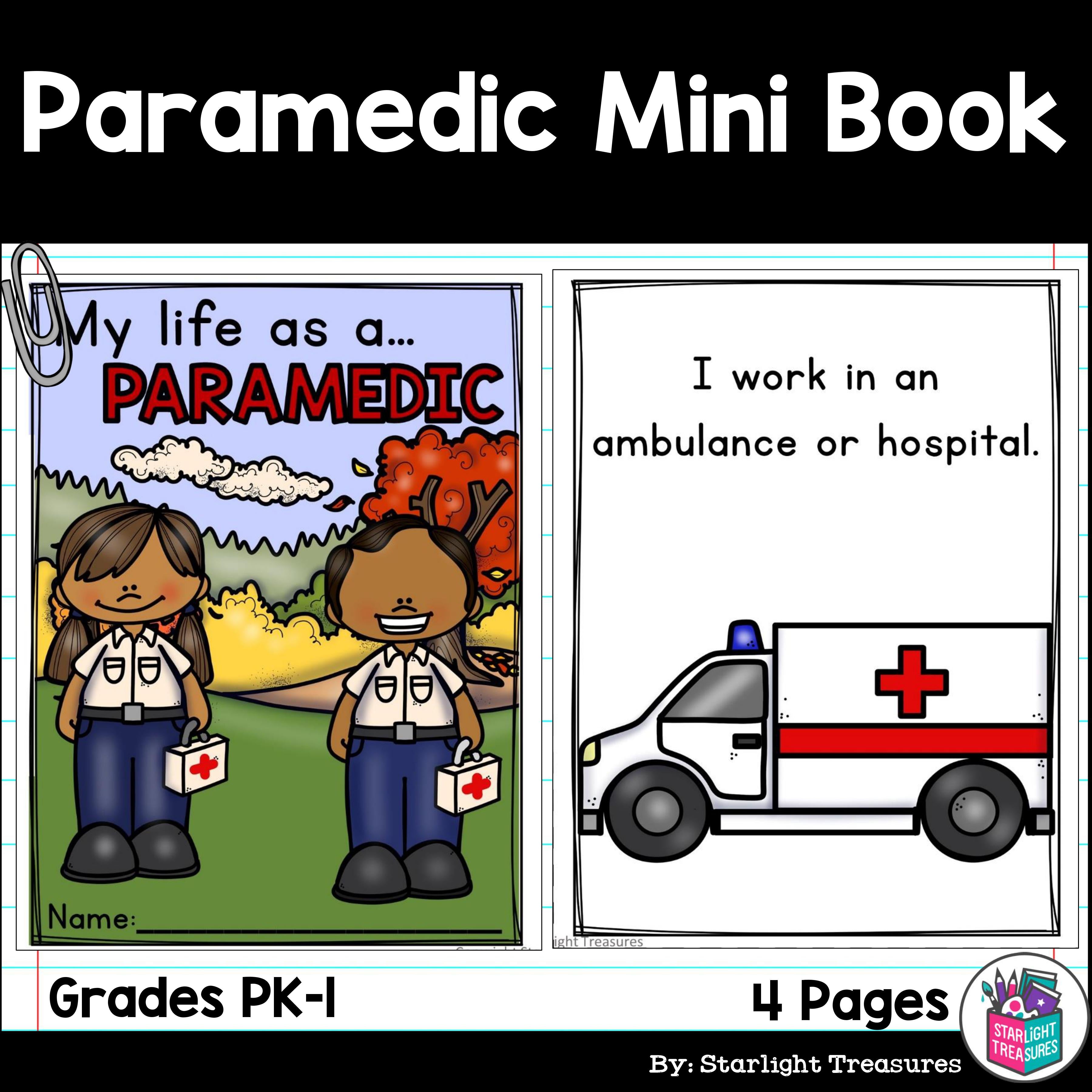 Paramedic Mini Book for Early Readers