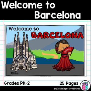 Welcome to Barcelona Mini Book for Early Readers - A City Study
