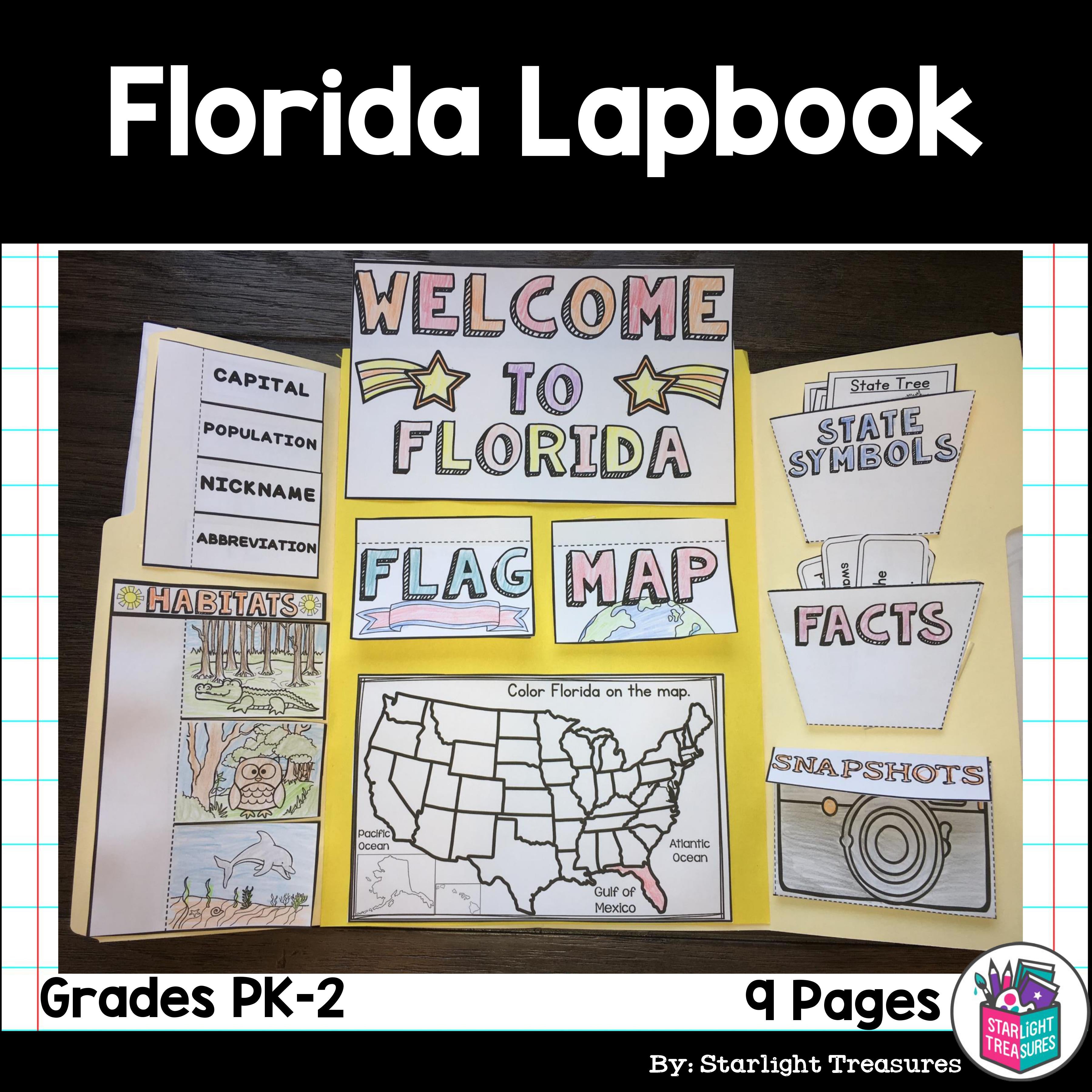 Florida Lapbook for Early Learners - A State Study