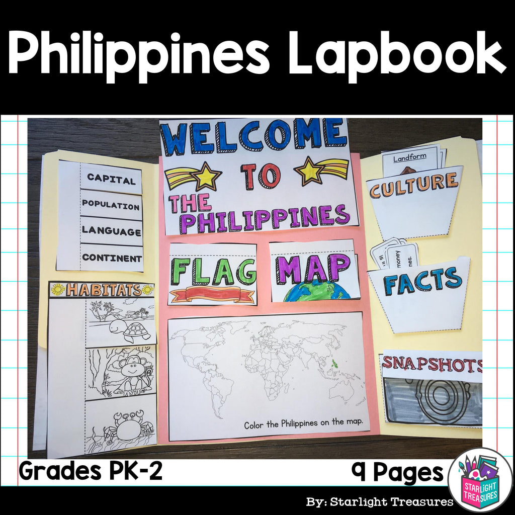 Philippines Lapbook for Early Learners - A Country Study