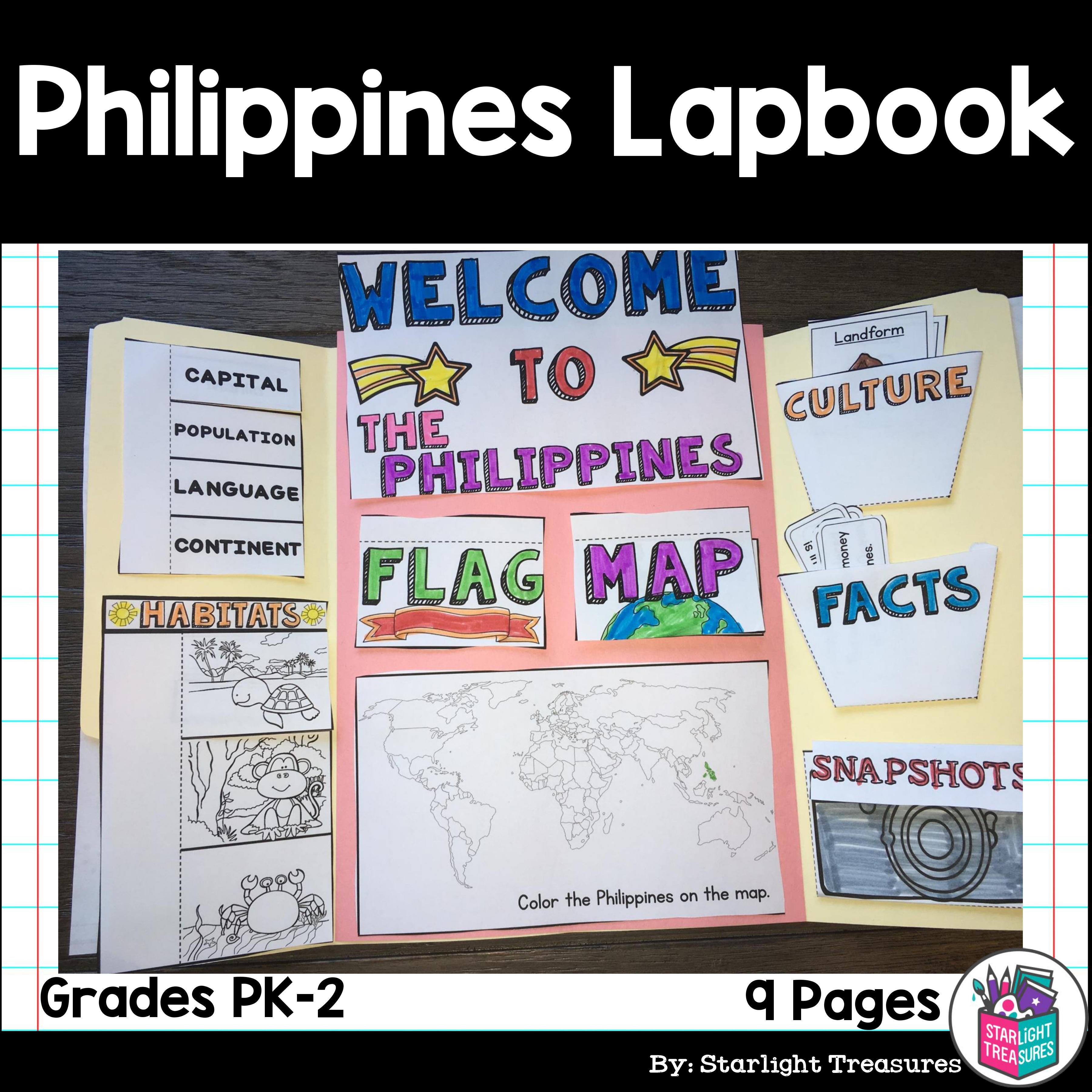 Philippines Lapbook for Early Learners - A Country Study