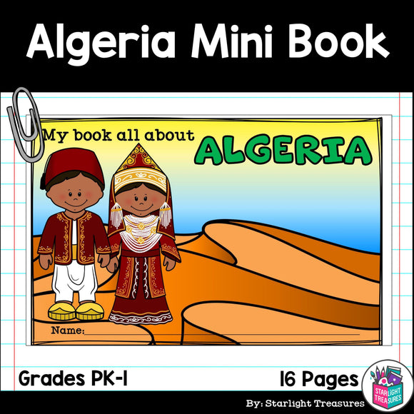 Algeria Mini Book for Early Readers - A Country Study