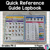Quick Reference Guide Lapbook for Early Readers FREEBIE