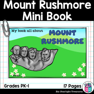 Mount Rushmore Mini Book for Early Readers: American Symbols