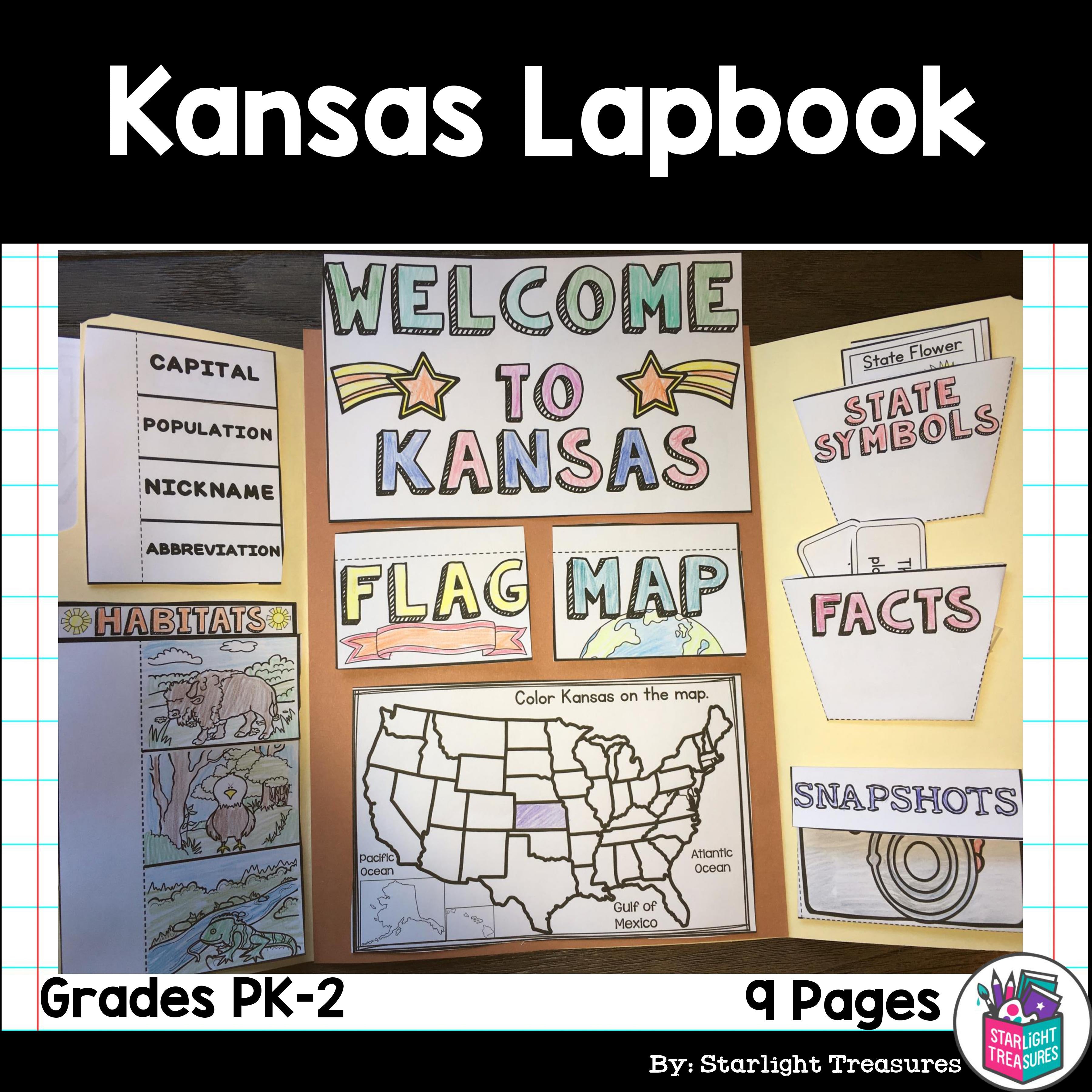 Kansas Lapbook for Early Learners - A State Study