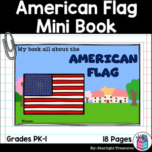 American Flag Mini Book for Early Readers
