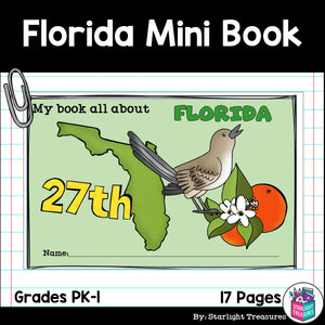 Florida Mini Book for Early Readers - A State Study