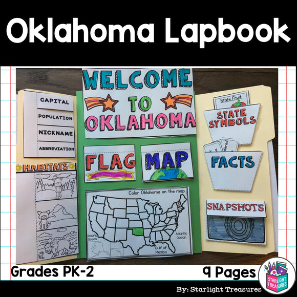 Oklahoma Lapbook for Early Learners - A State Study