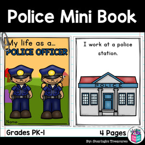 Police Mini Book for Early Readers