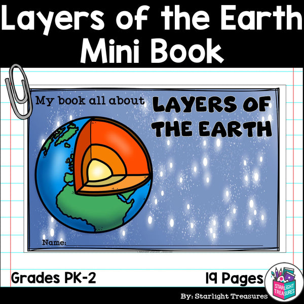 Layers of the Earth Mini Book for Early Readers: Geology – Starlight ...