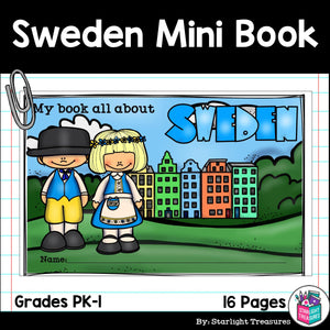 Sweden Mini Book for Early Readers - A Country Study