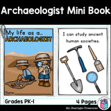 Archaeologist Mini Book for Early Readers - Types of Scientists