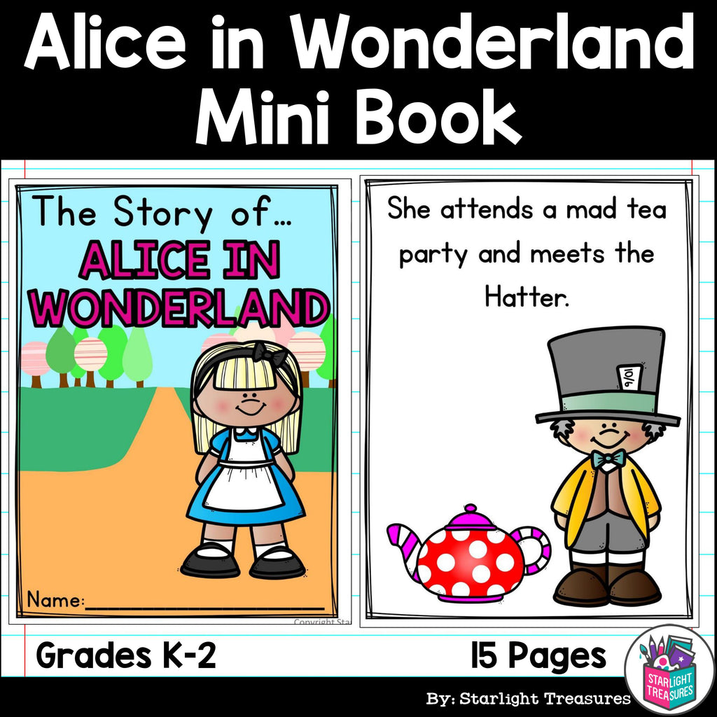 Alice's Adventures in Wonderland Mini Book for Early Readers - Fairy Tales