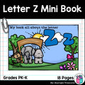 Alphabet Letter of the Week: The Letter Z Mini Book