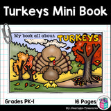 Turkeys Mini Book for Early Readers