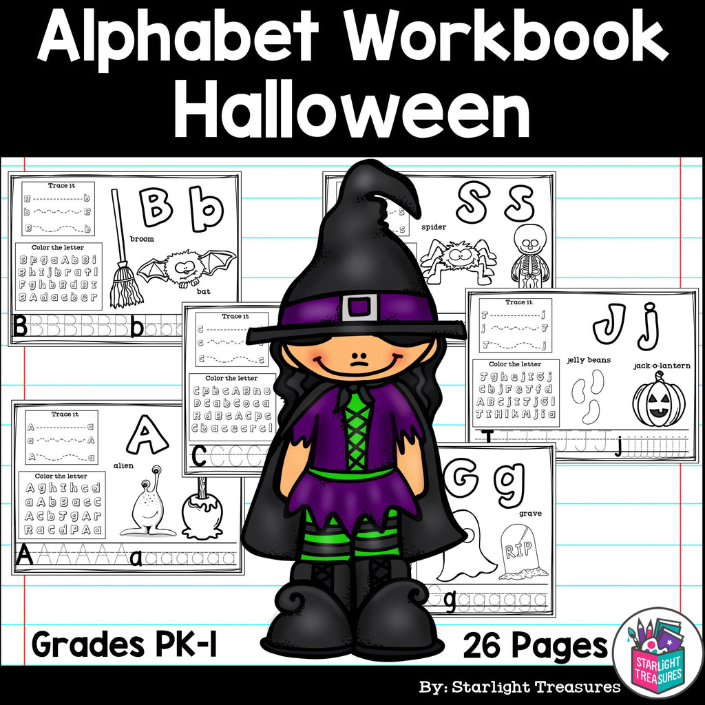 Worksheets A-Z Halloween Theme