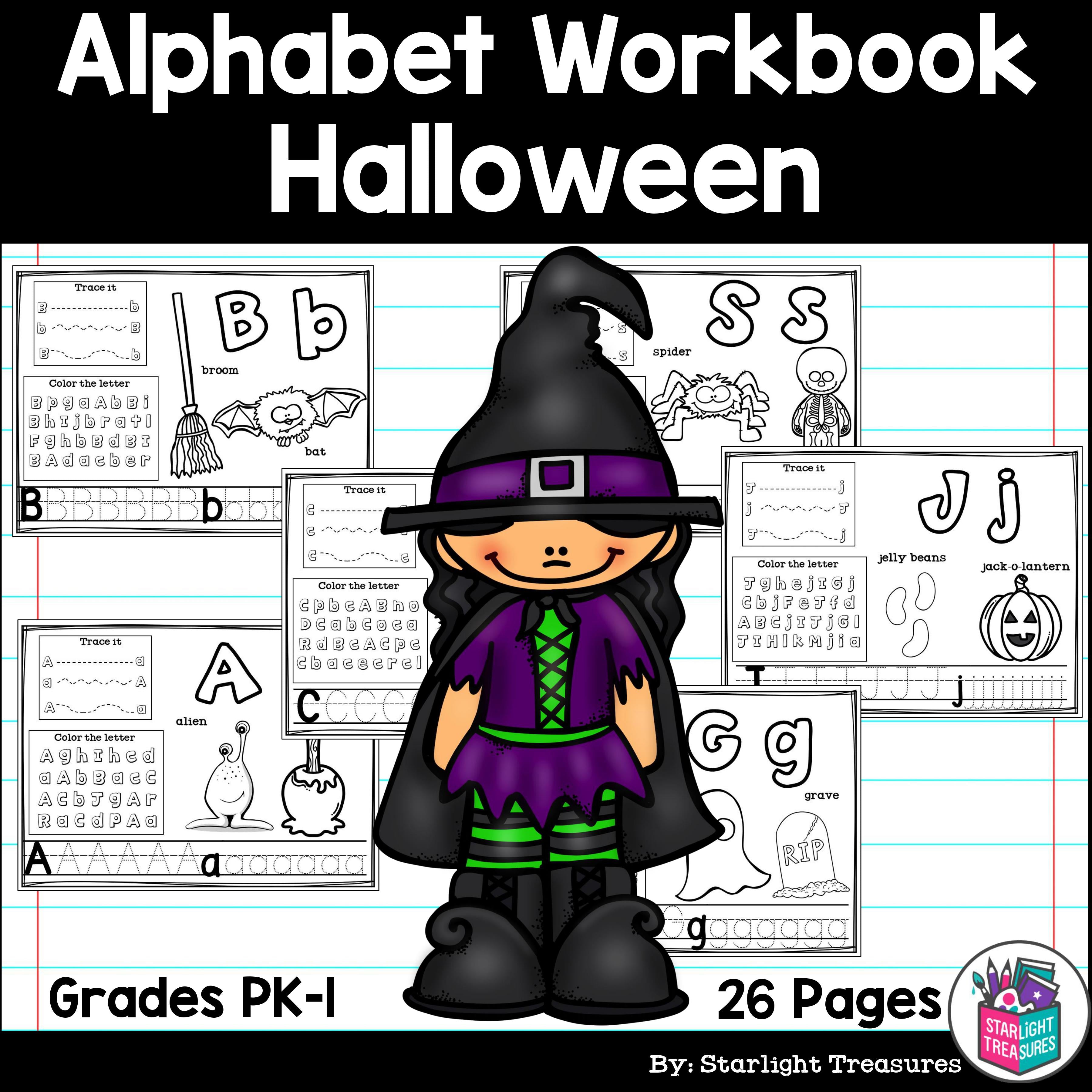 Worksheets A-Z Halloween Theme