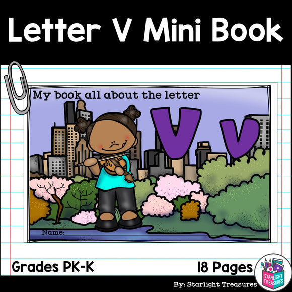 Alphabet Letter of the Week: The Letter V Mini Book