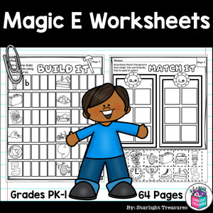 Magic E Worksheets and Activities for Early Readers