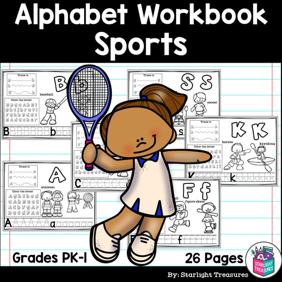 Worksheets A-Z Sports Theme