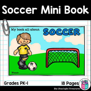 Soccer Mini Book for Early Readers: Sports