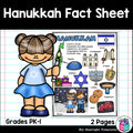 Hanukkah Fact Sheet for Early Readers