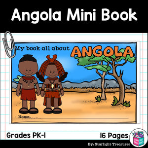 Angola Mini Book for Early Readers - A Country Study