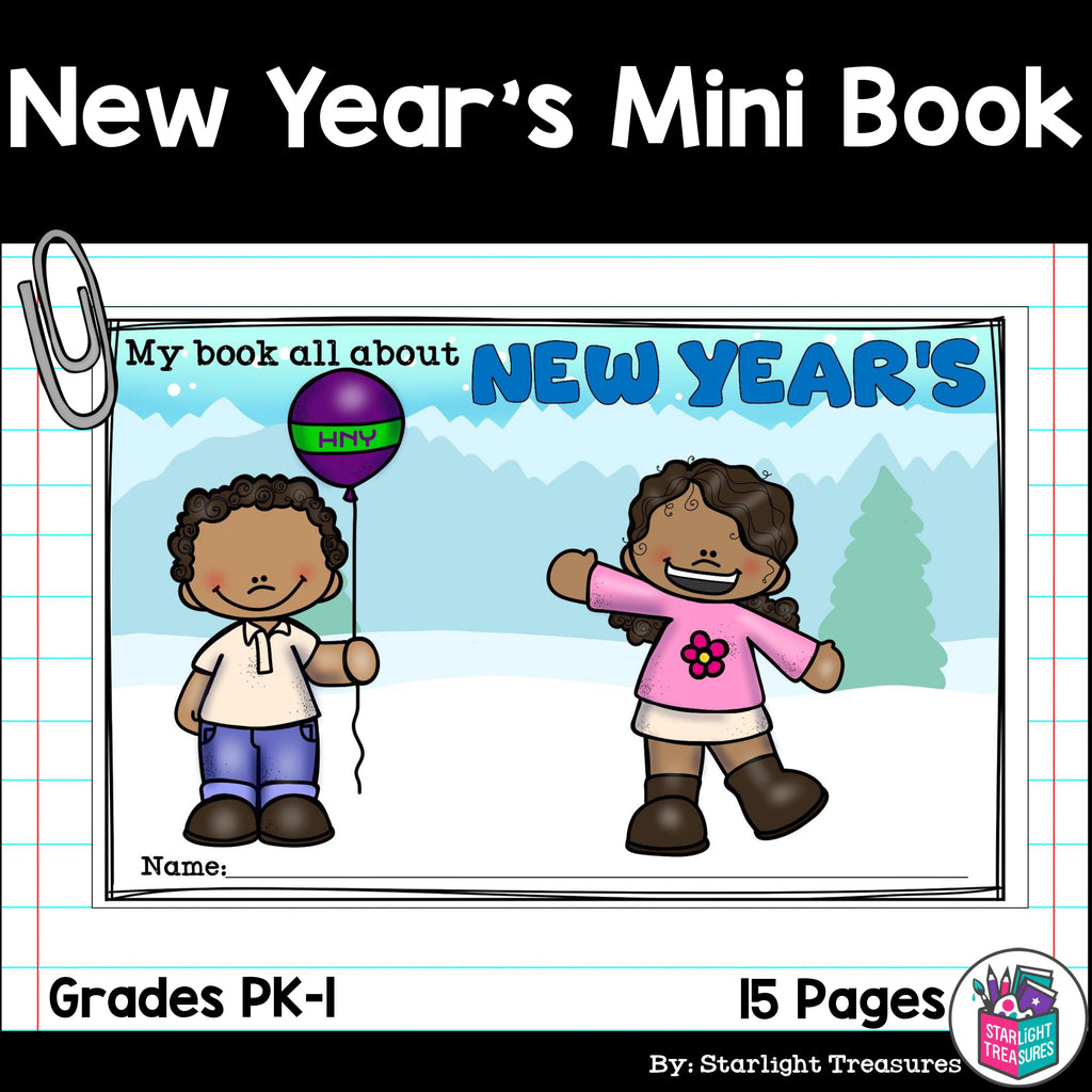New Year's Day Mini Book for Early Readers
