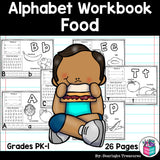 Worksheets A-Z Food Theme
