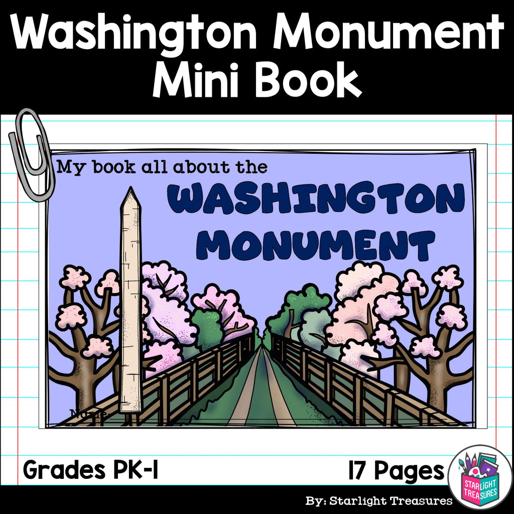 Washington Monument Mini Book for Early Readers: American Symbols