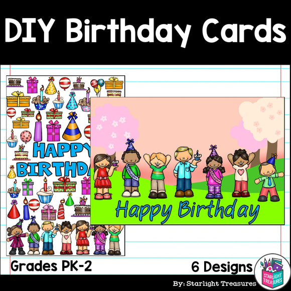 DIY Birthday Coloring Cards