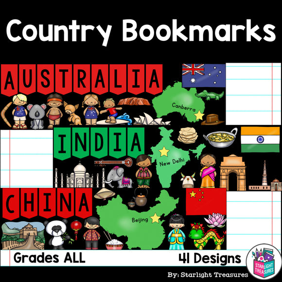 Country Cut n' Color Bookmarks