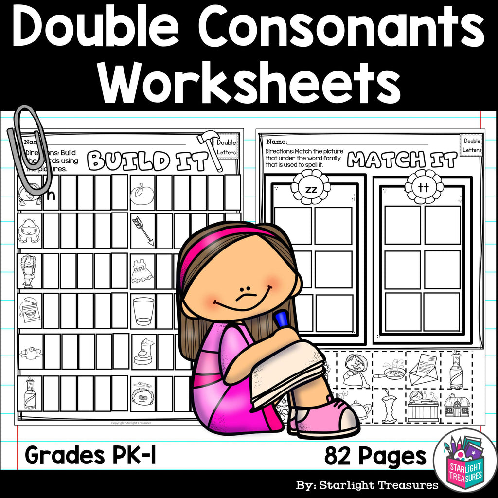 Double Consonants Worksheets and Activities for Early Readers