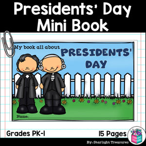 Presidents' Day Mini Book for Early Readers