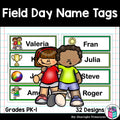 Field Day Name Tags - Editable