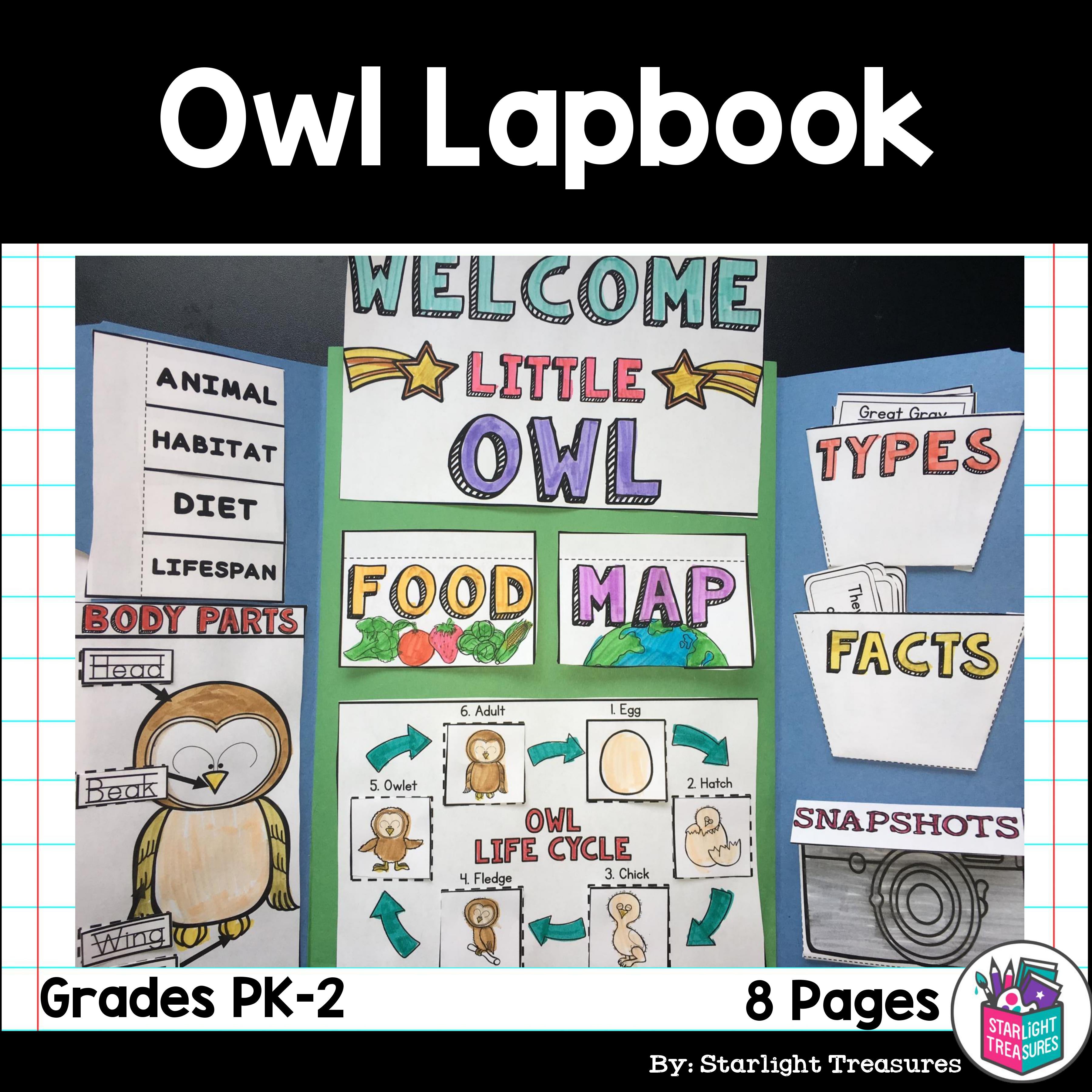 Owls Lapbook for Early Learners 