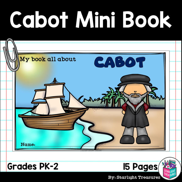 John Cabot Mini Book for Early Readers: Early Explorers
