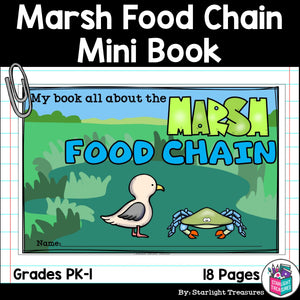 Marsh Food Chain Mini Book for Early Readers - Food Chains