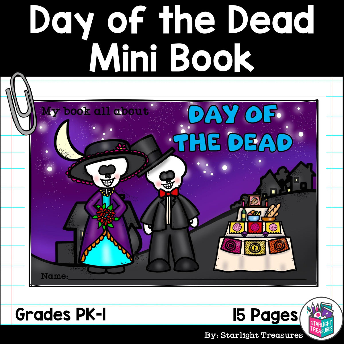 Day of the Dead Mini Book for Early Readers - Dia de los Muertos ...