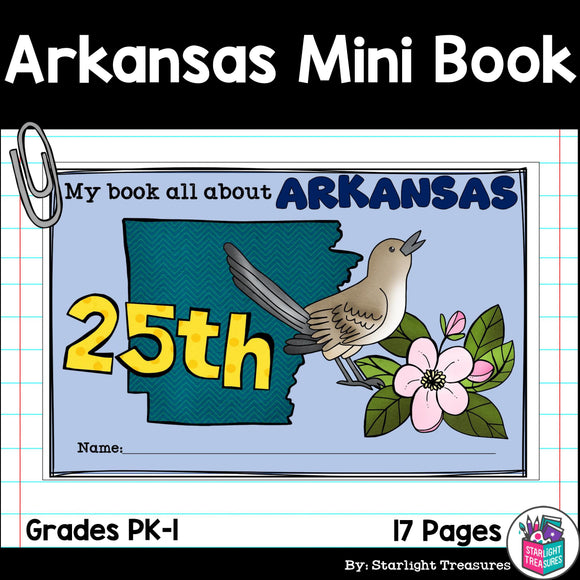 Arkansas Mini Book for Early Readers