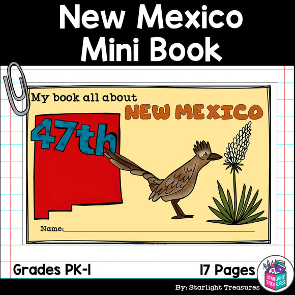 New Mexico Mini Book for Early Readers - A State Study