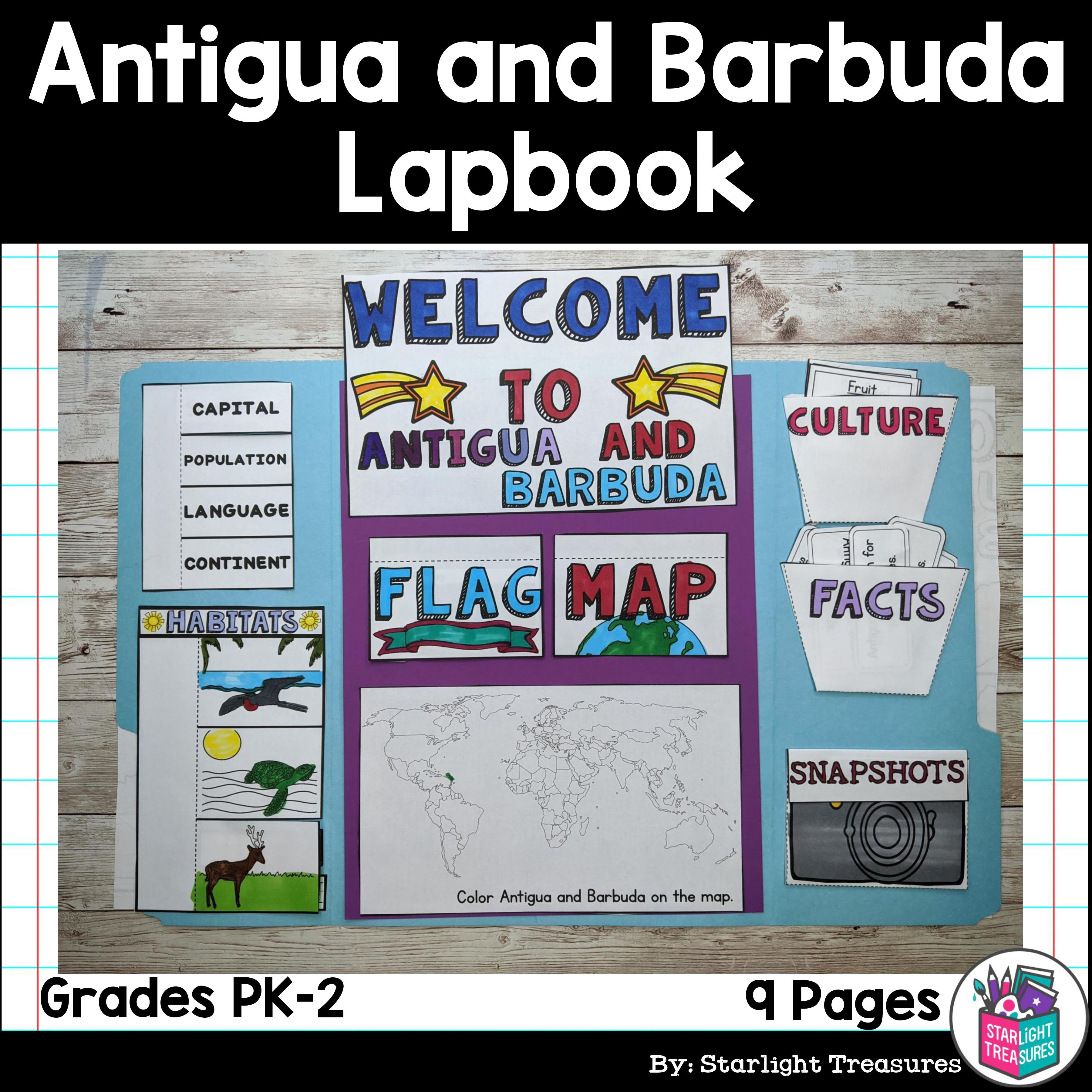 Antigua and Barbuda Lapbook for Early Learners - A Country Study