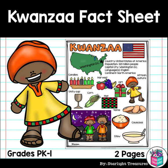 Kwanzaa Fact Sheet for Early Readers